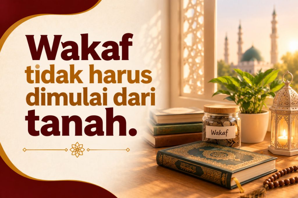 Wakaf tidak harus dimulai dari tanah