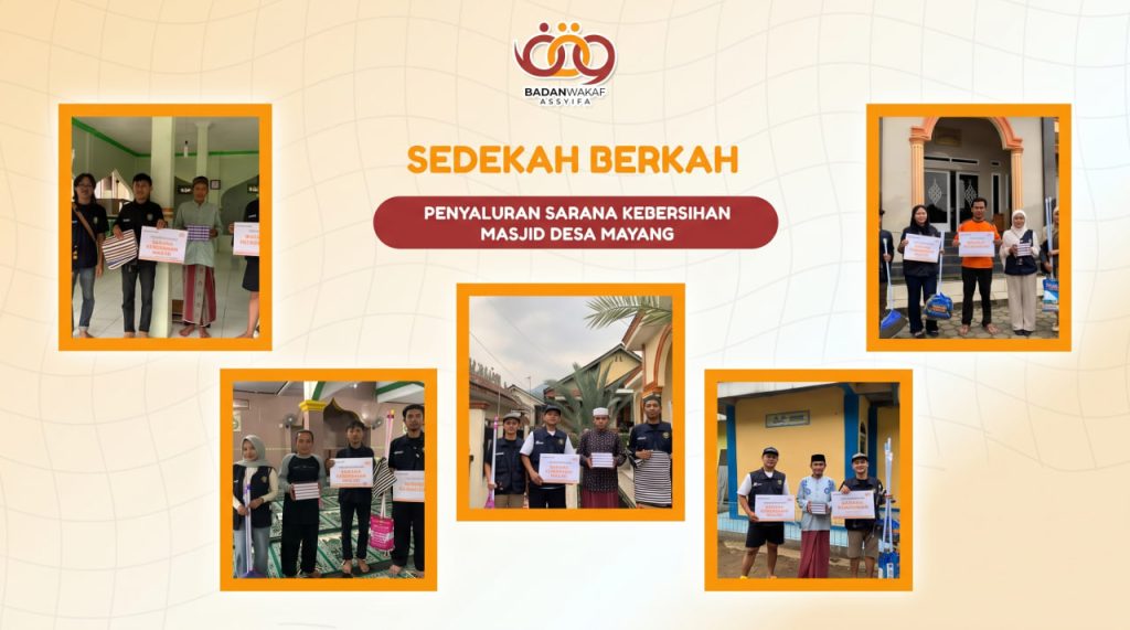Penyaluran Sarana Kebersihan Masjid Bersama Mahasiswa KKN Desa Mayang Penyaluran Sarana Kebersihan Masjid Bersama Mahasiswa KKN Desa Mayang